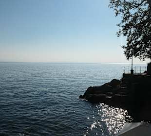 Bei der Lungomare (Strandpromenade) bei Lovran