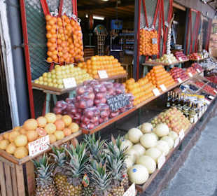 Einer der Obststände