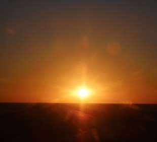 Sonnenaufgang in Salzsee