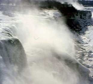 Die Niagara-fälle im Winter