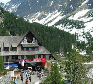 Popradske Pleso / schronisko , jezioro