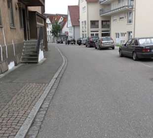 Wasserspiele vor der Traube-Post