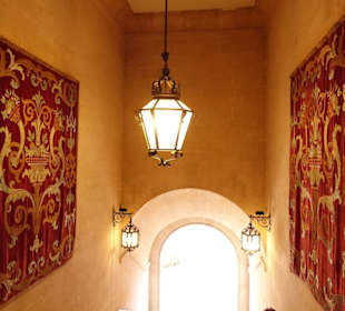 Teppiche an der Treppe