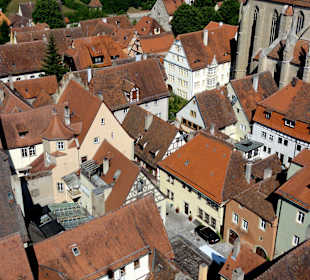 Blick vom Rathausturm auf die Altstadt