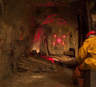 Abbaustelle im Erlebnisschaustollen