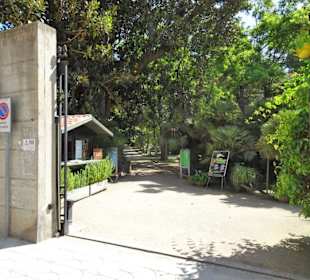 Eingang zum Botanischen Garten Cagliari