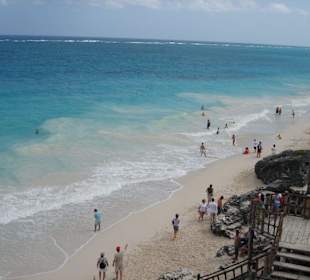 Strand bei den Ruinen von Tulum