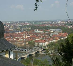 Blick vom Käppele auf Würzburg
