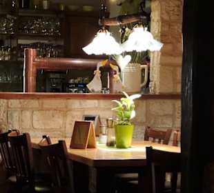 Blick in die Wirtsräume des Gasthofes Alte Mühle