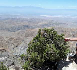 Am Aussichtspunkt „Keys View". 