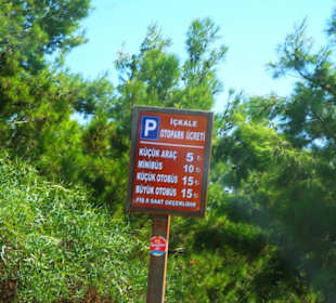 Info zum Parken oben