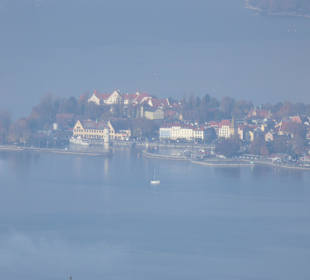 Blick vom Pfänder auf Lindau-Insel
