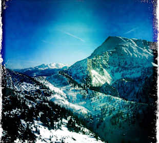 Blick vom Jenner nach Österreich