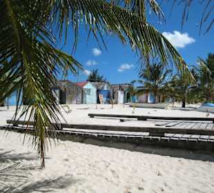 Kleines Dorf auf Saona