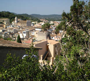 Blick vom Castell auf die Stadt
