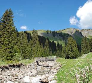 Am Mühlebach in Damüls