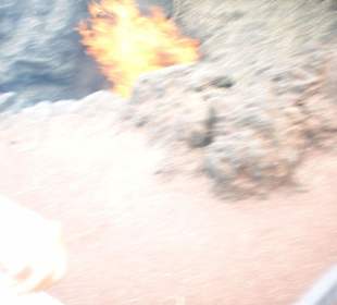 Timanfaya, Experiment mit dem Feuer