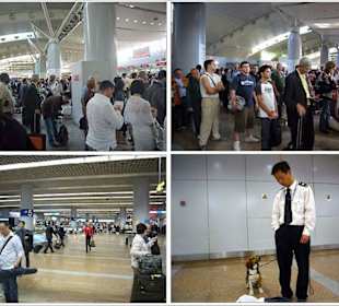 Die Flughafen-Halle  in Peking