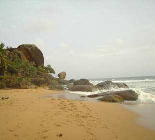 Traumstrand auf dem Weg nach Galle