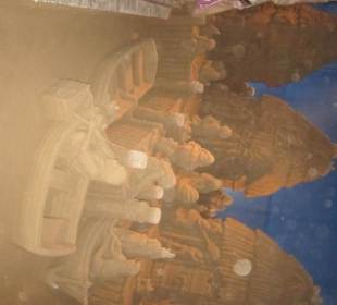 Fischerdorf-Krippe - Panorama von rechts I