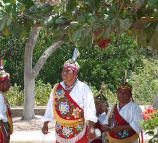 Sogenannte Maya-Artisten in Tulum