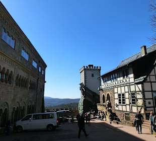 Wartburg Blick in den innen Hof