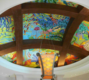 Deckenmalerei im Hotel Atlantis on the Palm