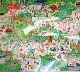 Plan des Freizeitparks