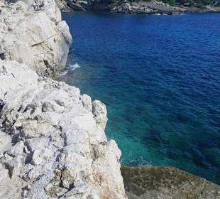 Klippen in Cala Ratjada 