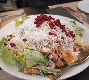 Salat mit Schweinebauch