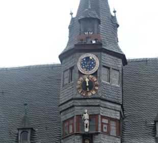 Das Lanzentürmchen auf dem Rathaus von Ochsenfurt