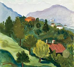 Hermann Hesse, 1929, Aquarell auf Papier