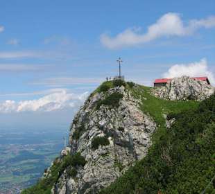 Blick auf das Gipelkreuz