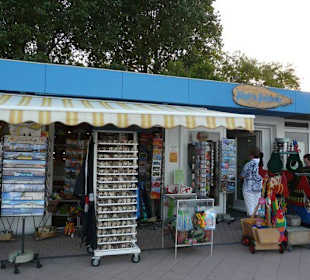Shops and Restaurants at Sea Front in Dahme