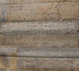 Mauerinschrift