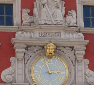 Das Rathaus von Gotha auf dem Hauptmarkt