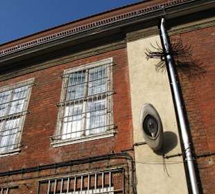 Hinterseite des Straßenhauses mit großem Licht