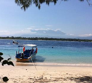 Blick aus einer der Strandbars im Zentrum
