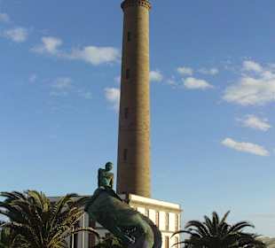 Leuchtturm - Faro direkt vor dem Hotel 