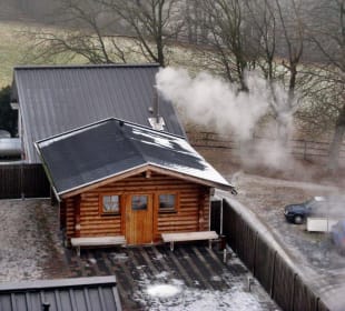Die Blockbohlensauna