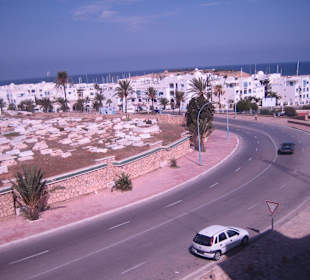 Ansicht des Hafens vom Ribat aus