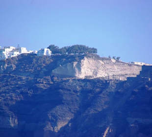 Santorin selbst im Bild Landschaft, Stadt