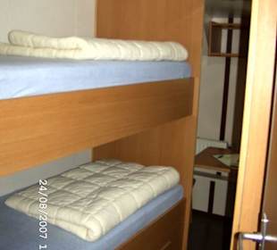 Kabine auf dem Segelschulschiff Deutschland