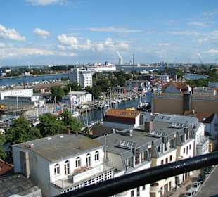 Blick zum alten und neuen Strom