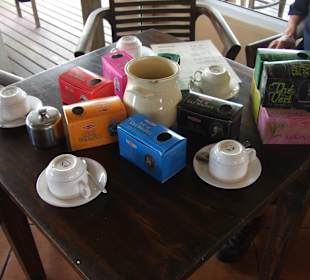 Teeprobierchallet bei Teefabrik Bois Cheri