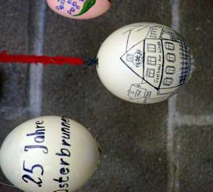 Osterbrunnen Großgeschaidt handbemalt