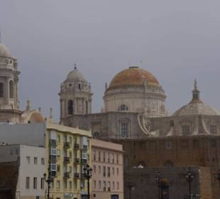 Kathedrale von Cadiz die Kuppel ist aus Gold