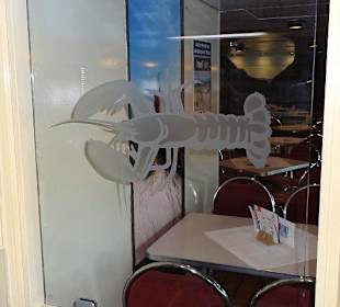 Krabbenbild am Fenster