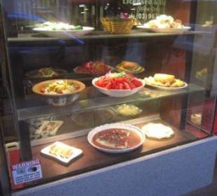 Vorspeisenauslage im Spicy Fish