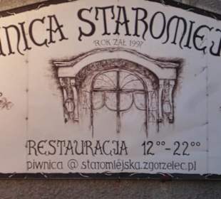 Abend am Piwnica Staromiejska - Altstadt Keller